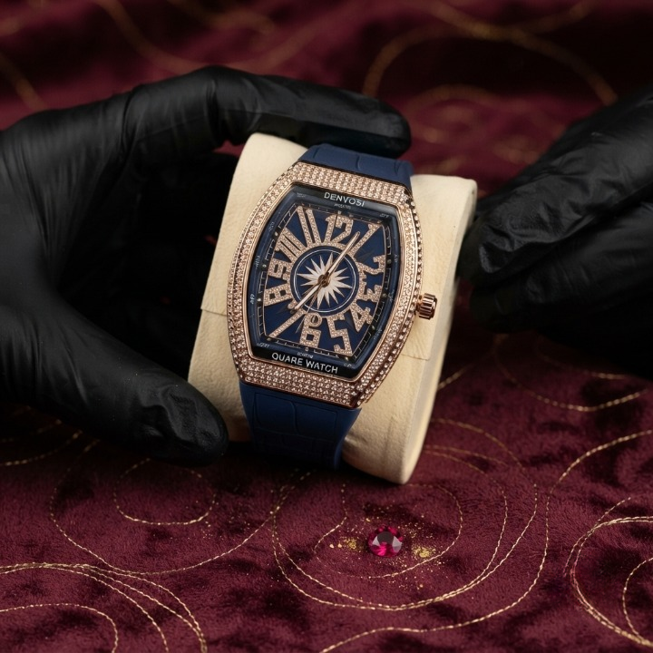 Denvosi Luxury Men's Diamond-Studded Watch ā Premium Fashion Timepiece