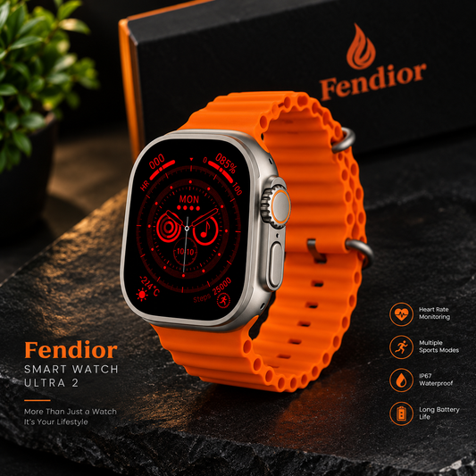 Ultra 2 Smart Watch – 2.1" HD Infinite Display with 7 Interchangeable Straps